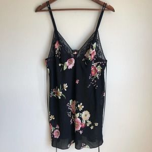 Oscar De La Renta Pink Label Floral Slip